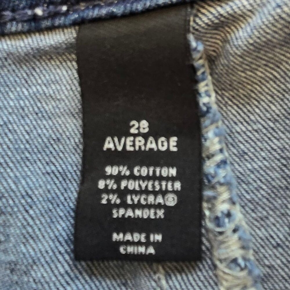 Lane Bryant Genius Fit Skinny Jeans Dark Wash Distressed Plus Size 28 Average - Picture 8 of 14